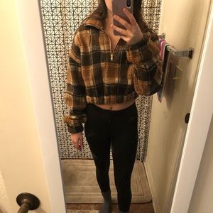NWT Plaid sweatshirt